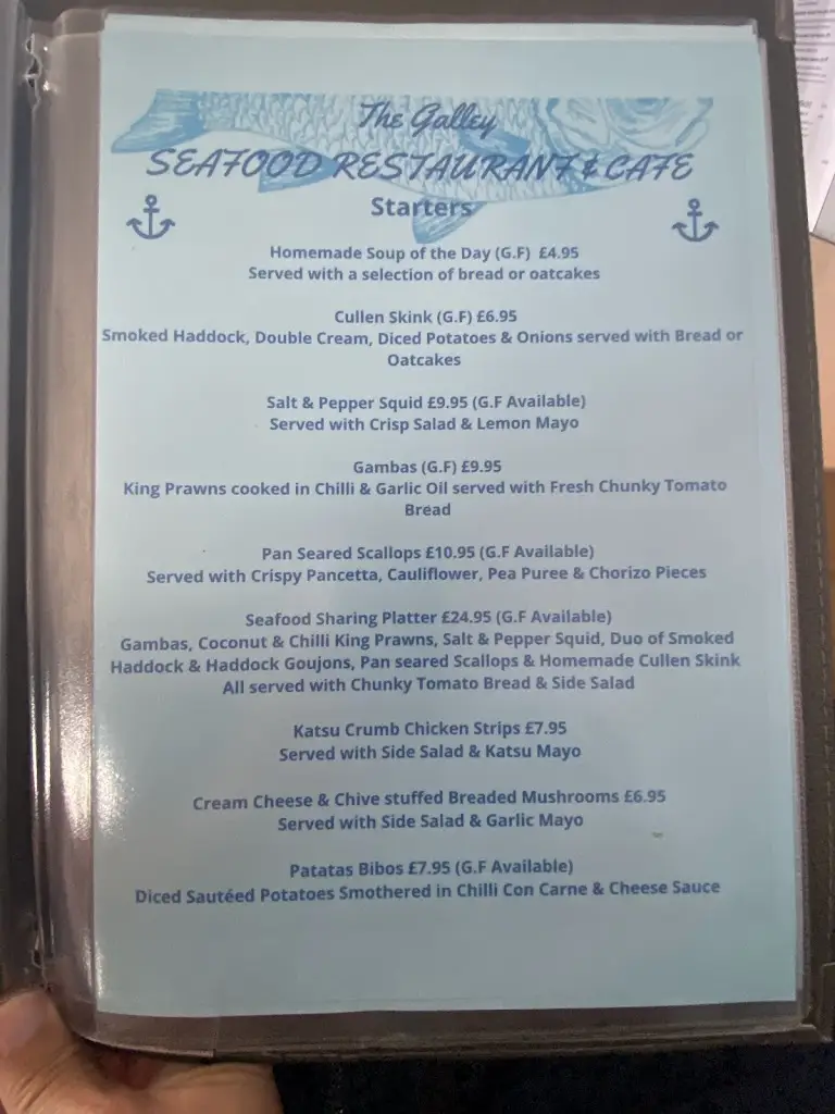 Menu_The Galley Whitehills - Waterfront Cafe & Fish Restaurant_Whitehills_image_3
