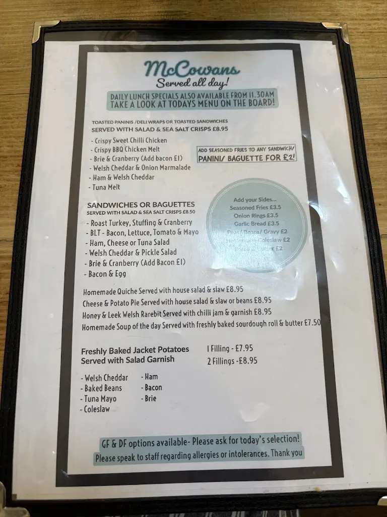 Menu_McCowans_Aberaeron_immagine_2