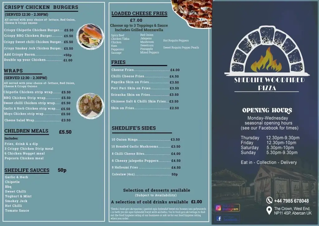 Menu_Shedlife Woodfired Pizza_Abercarn_image_2