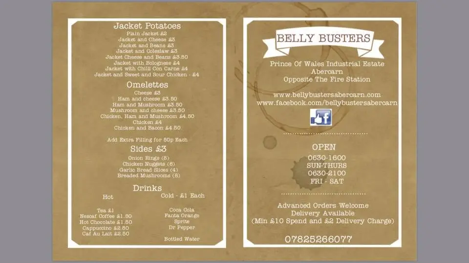 Menu_Belly Busters Abercarn_Abercarn_immagine_2
