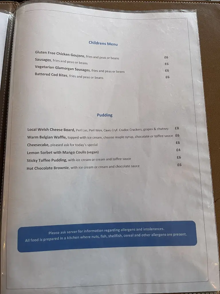 Menu_The Ship Bar & Grill_Aberporth_immagine_4