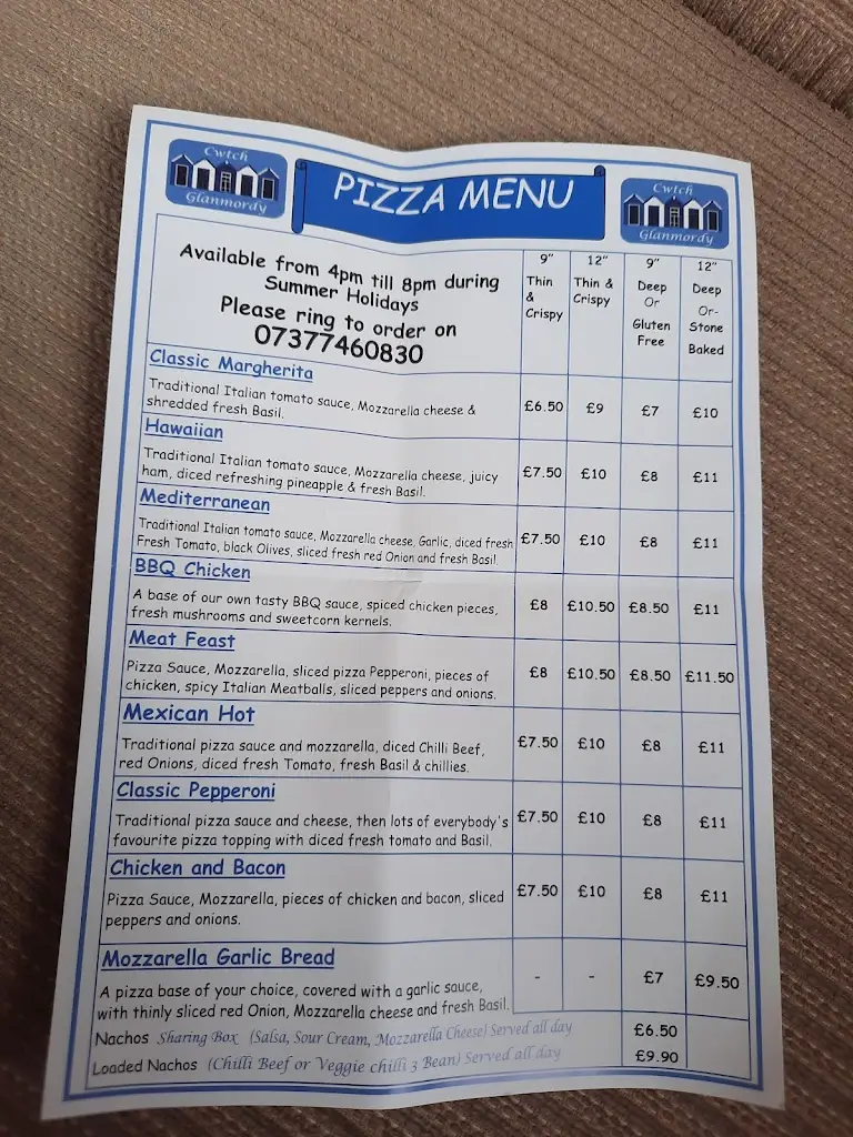 Menu_Cwtch Glanmordy_Aberporth_image_2