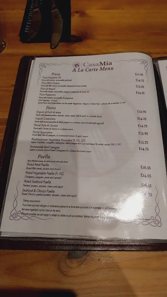 Menu_Casa Mia Restaurant & Cocktail Bar_Abertridwr_imagen_2