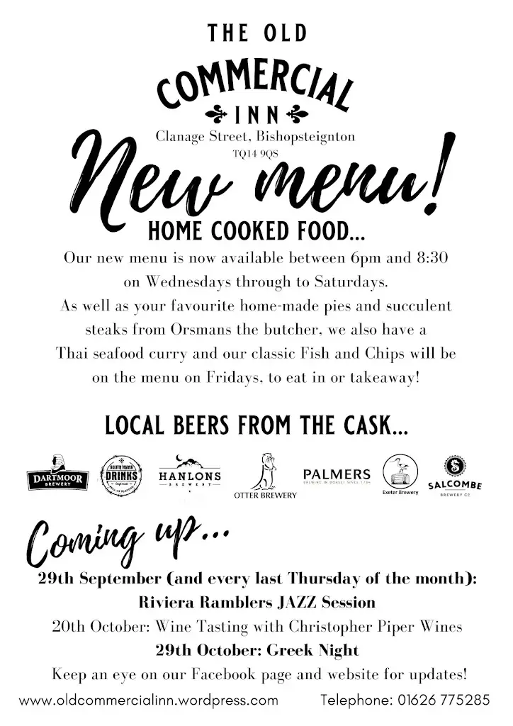 Menu_Old Commercial Inn Bishopsteignton_Bishopsteignton_image_2