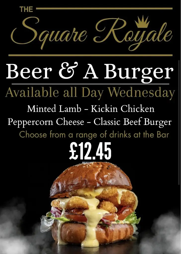 Menu_The Square Royale LTD_Bargoed_immagine_3