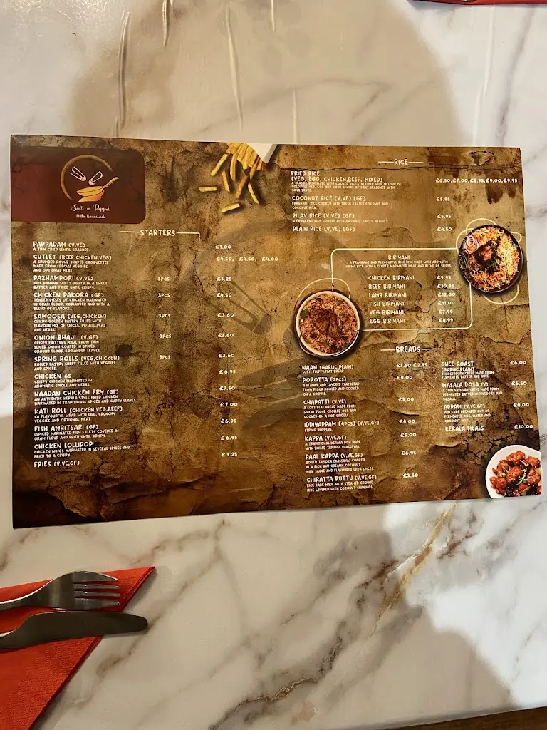 Menu_Salt N Pepper Continental and South Indian Restaurant_Abercanaid_image_2