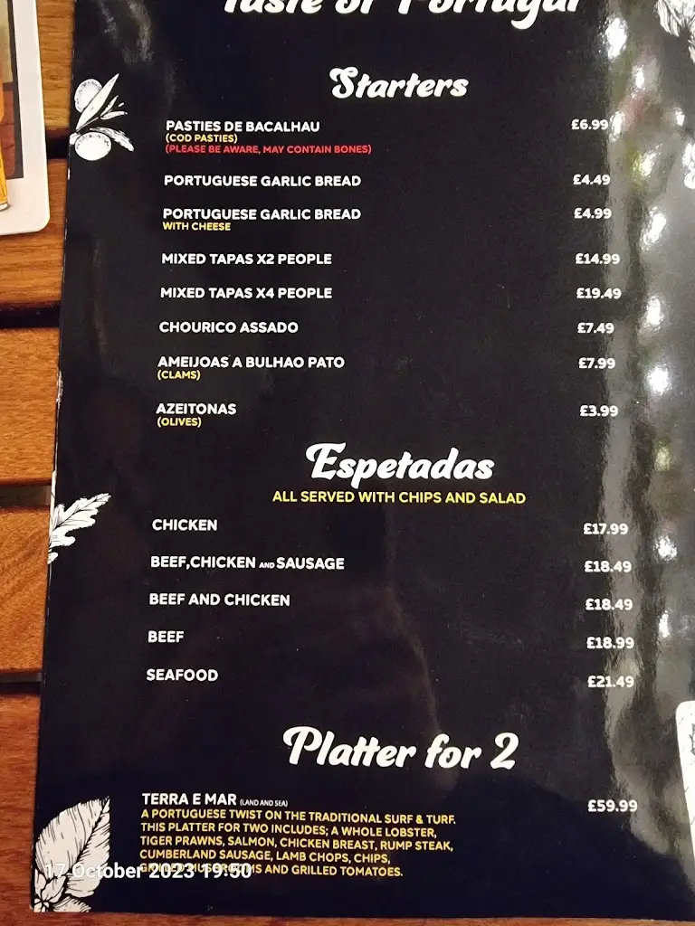 Menu_The New Crown_Abercanaid_image_4