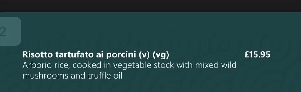 Menu_La Vecchia Banca_Bishops Cleeve_image_2