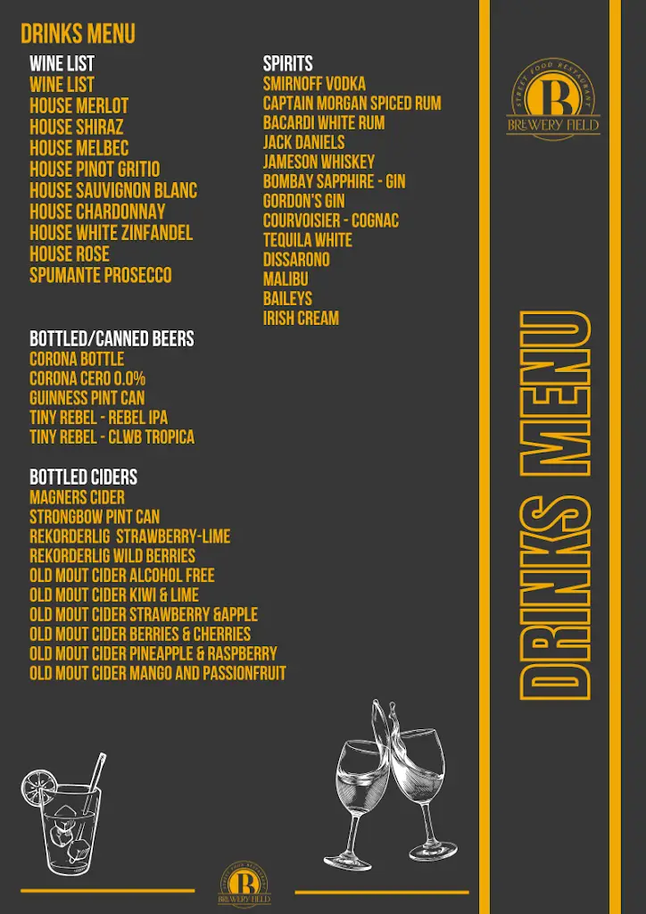 Menu_Brewery Field Street Food Restaurant_Aberkenfig_image_1