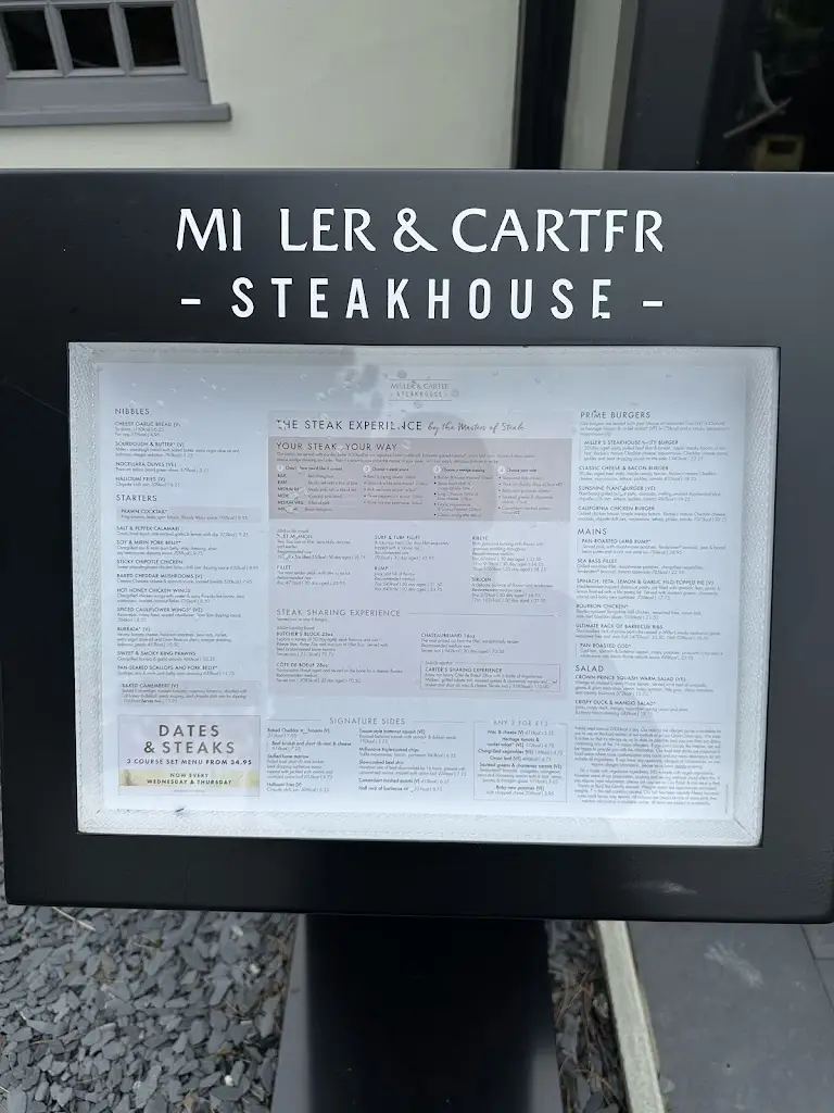 Menu_Miller & Carter Sarn, Bridgend_Aberkenfig_image_2
