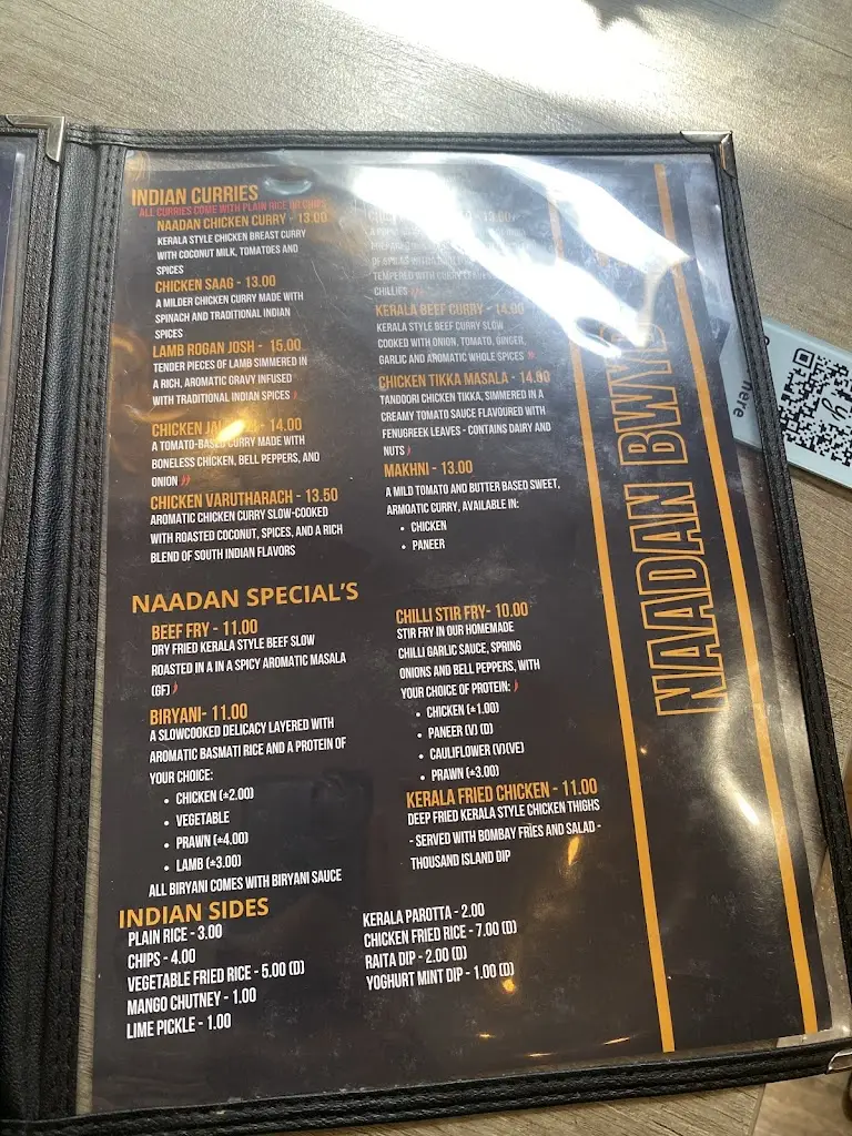 Menu_NAADAN BWYD Indian Street Food_Aberkenfig_image_4