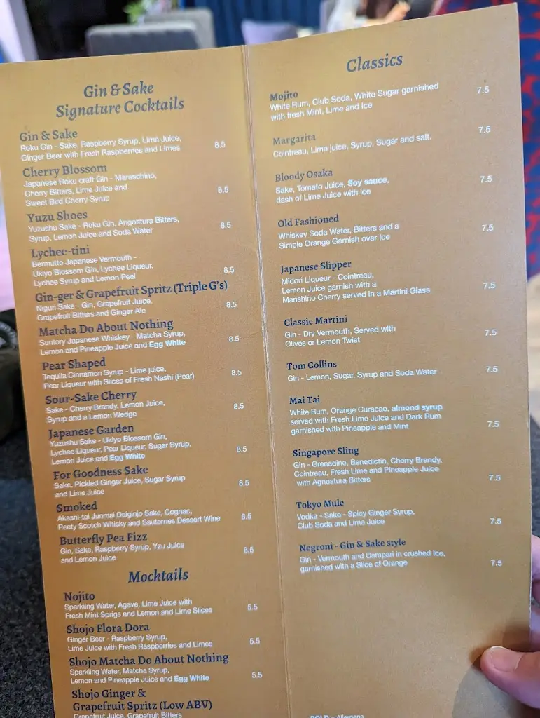 Menu_Gin & Sake Bar and Restaurant_Aberkenfig_imagen_3