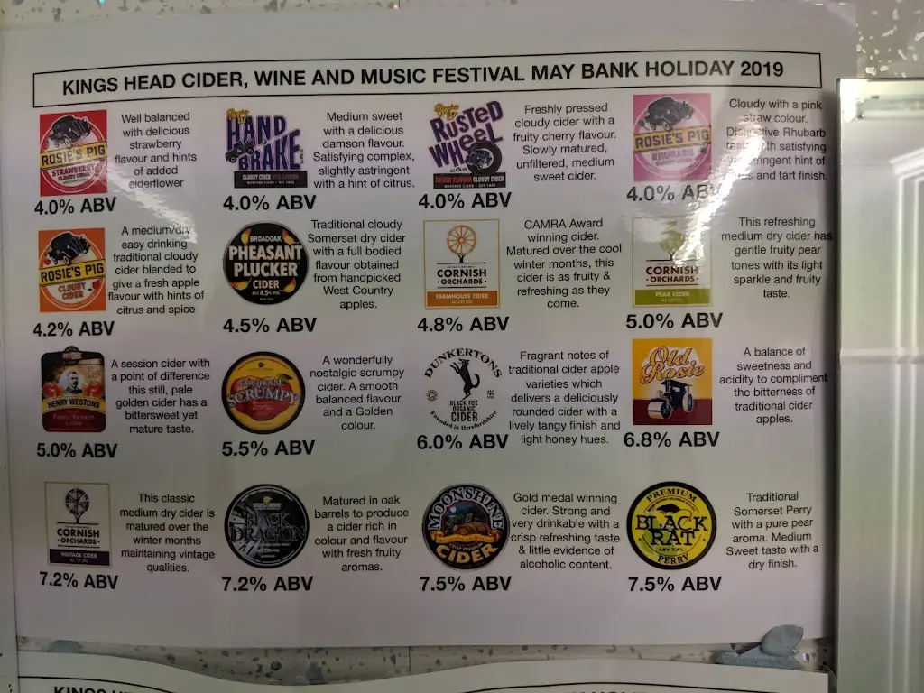 Menu_The Kings Head_Bishops Cleeve_immagine_1