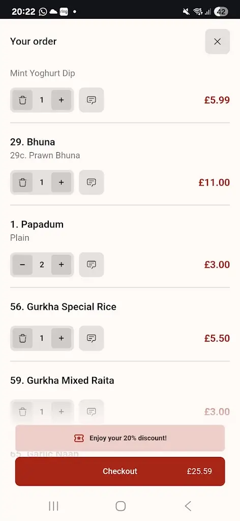 Menu_Gurkha Corner Restaurant_Abergavenny_image_1