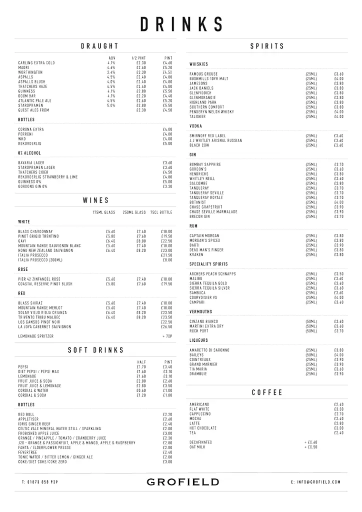 Menu_The Grofield Inn_Abergavenny_image_2