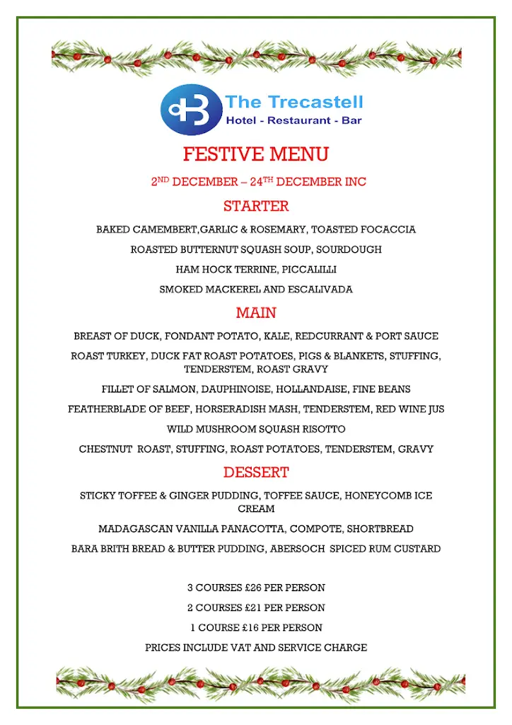 Menu_The Trecastell_Amlwch_image_2