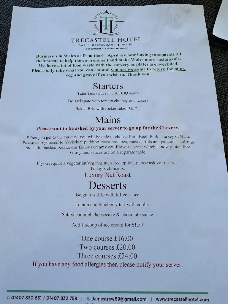 Menu_The Trecastell_Amlwch_image_4