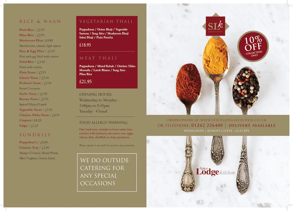 Menu_Spice Lodge Kitchen (Bishops Cleeve)_Bishops Cleeve_image_1