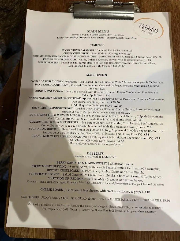 Menu_PEBBLES BISTRO_Amlwch_image_1