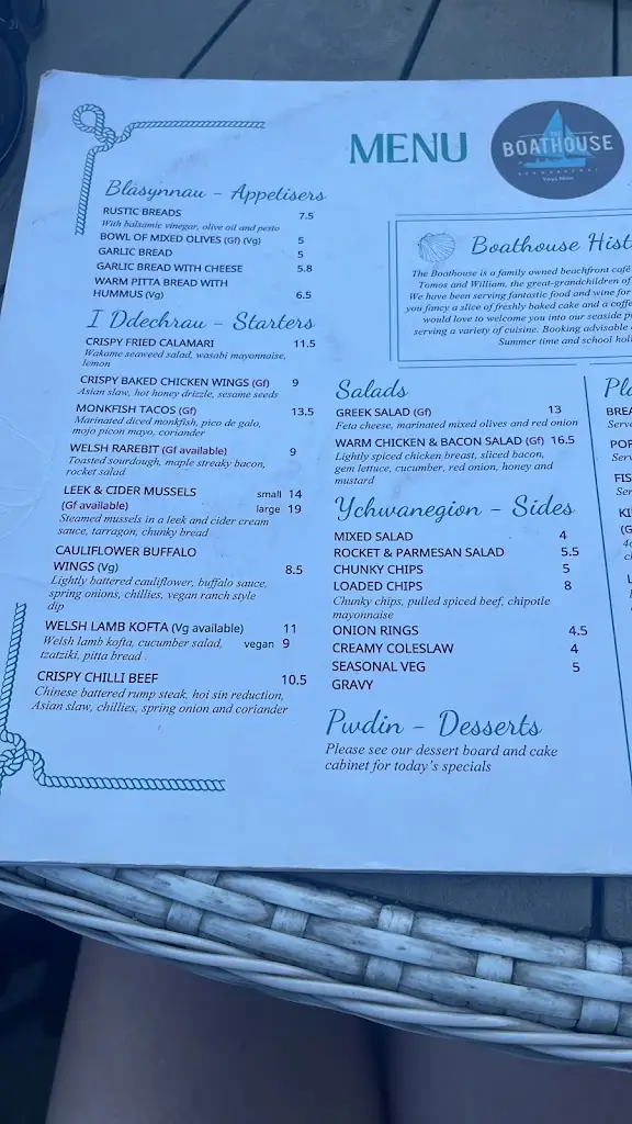 Menu_The Boathouse_Amlwch_image_2