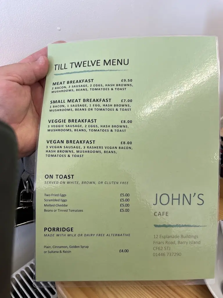 Menu_John's Cafe_Barry_image_1