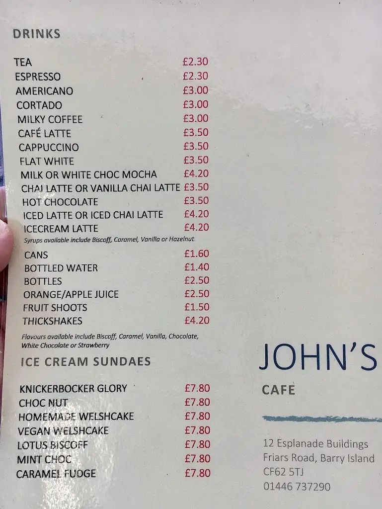 Gavin Davies_John's Cafe_Barry_review