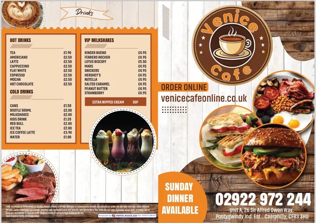 Menu_Venice Cafe - Pontygwindy Cafe_Bedwas_image_2