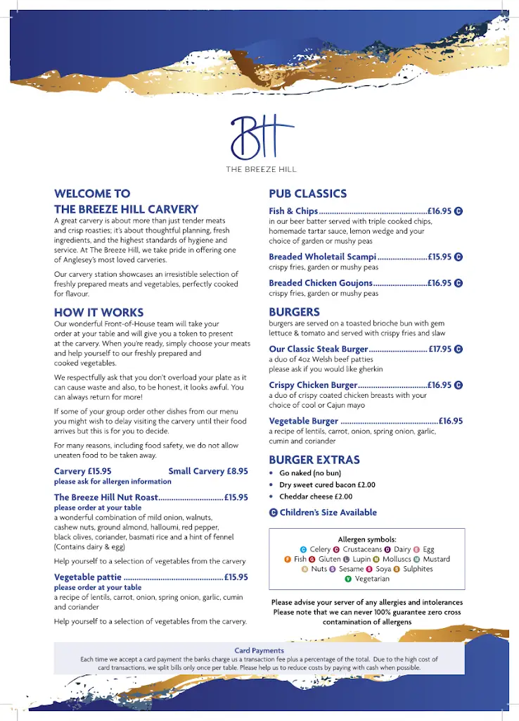 Menu_The Breeze Hill_Benllech_imagen_1