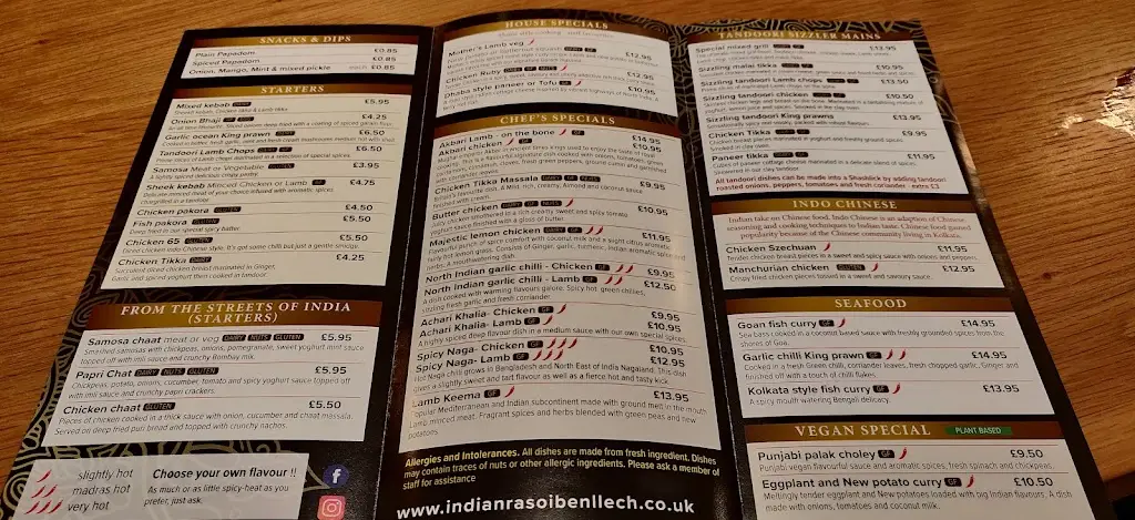 Menu_Indian Rasoi Benllech_Benllech_image_2