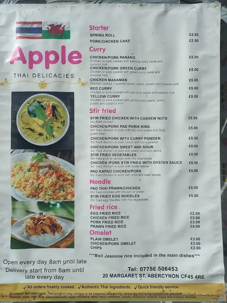 Menu_Apple's Kitchen_Abercynon_image_4