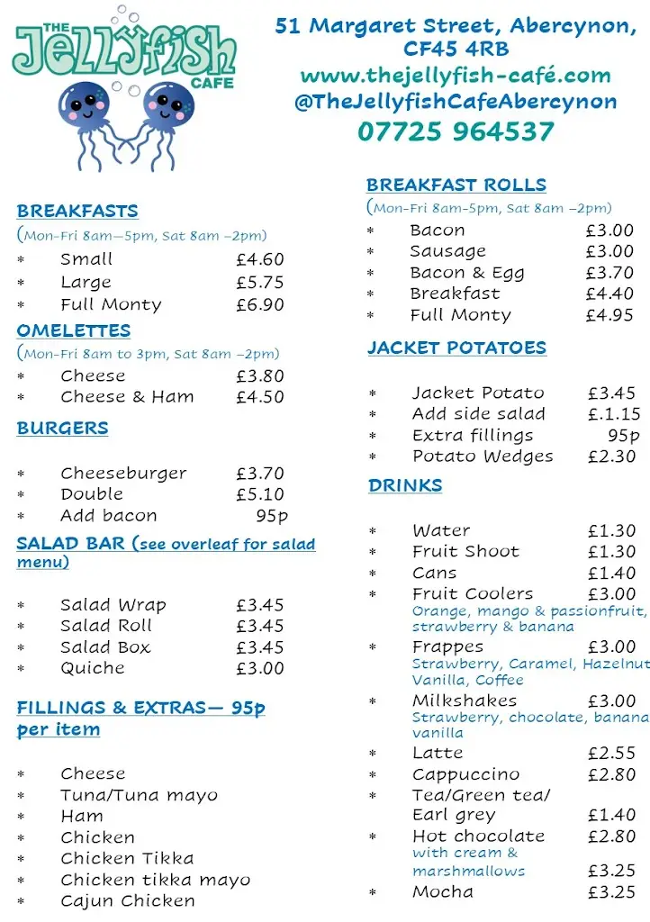 Menu_The Jellyfish Cafe_Abercynon_image_2