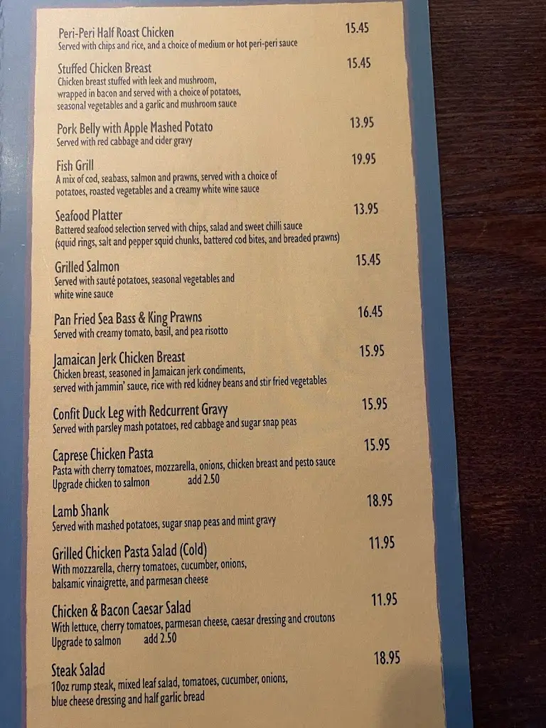 Menu_The Railway Inn_Abercynon_image_2