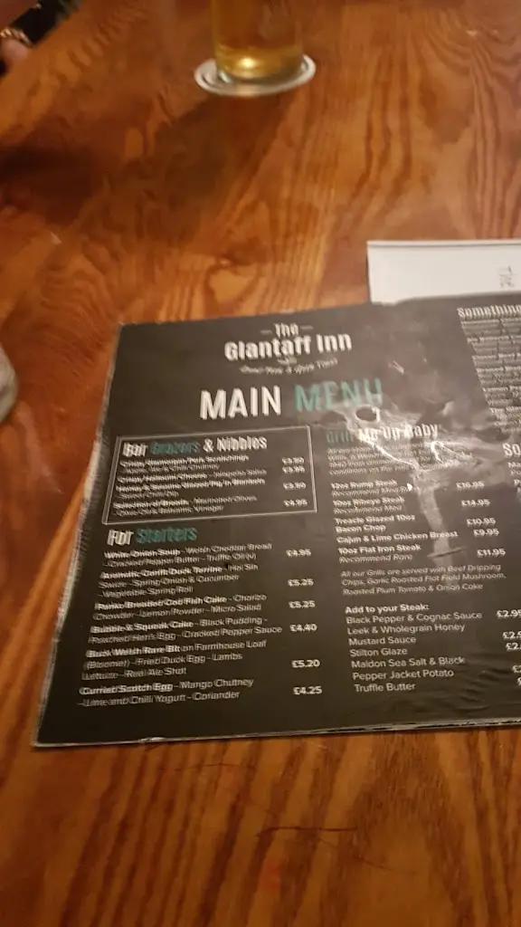 Menu_The Glantaff Inn_Abercynon_image_4