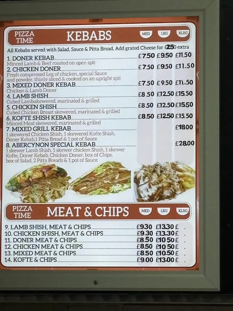 Menu_Pizza Time_Abercynon_image_1