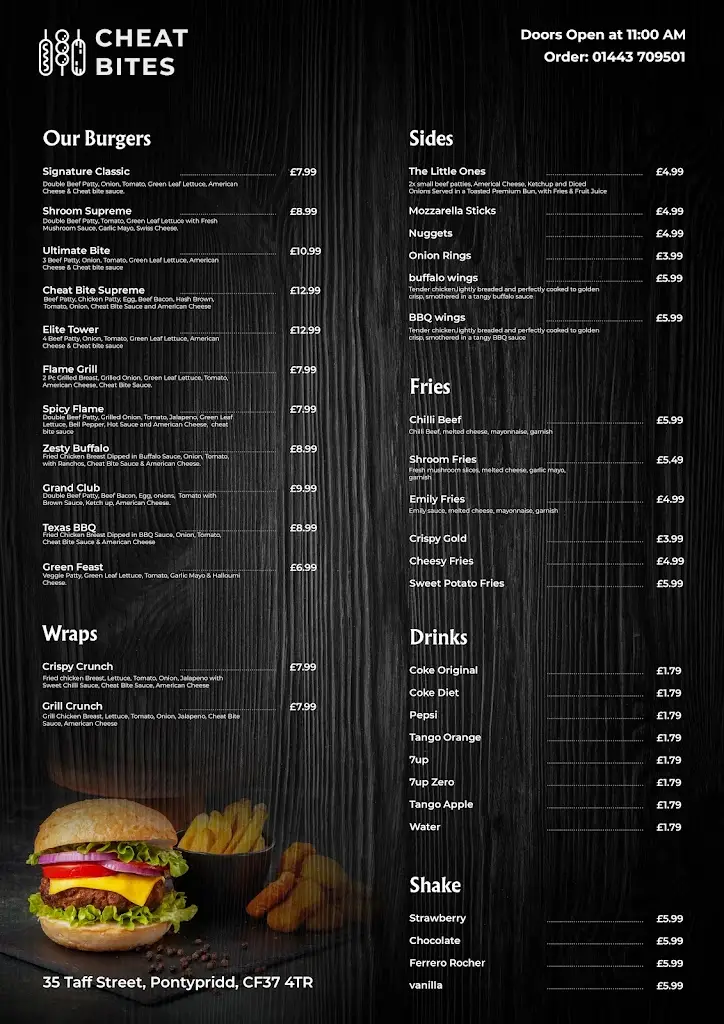 Menu_Cheat Bites_Abercynon_image_1