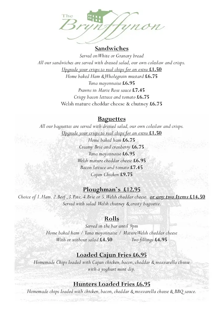 Menu_The Brynffynon_Abercynon_image_4