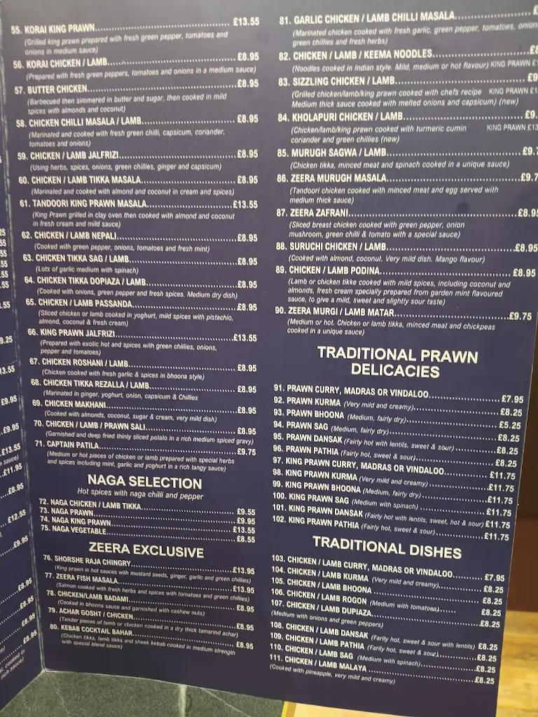 Menu_Zeera Restaurant & Takeaway_Abercynon_image_2
