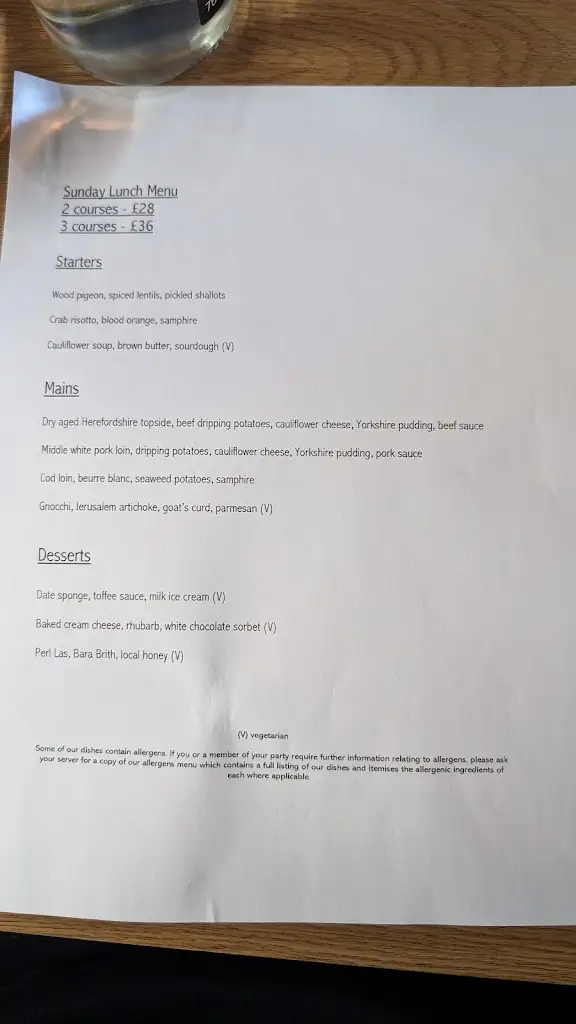 Menu_The Vine Tree Llangattock_Blaenau Gwent_image_2