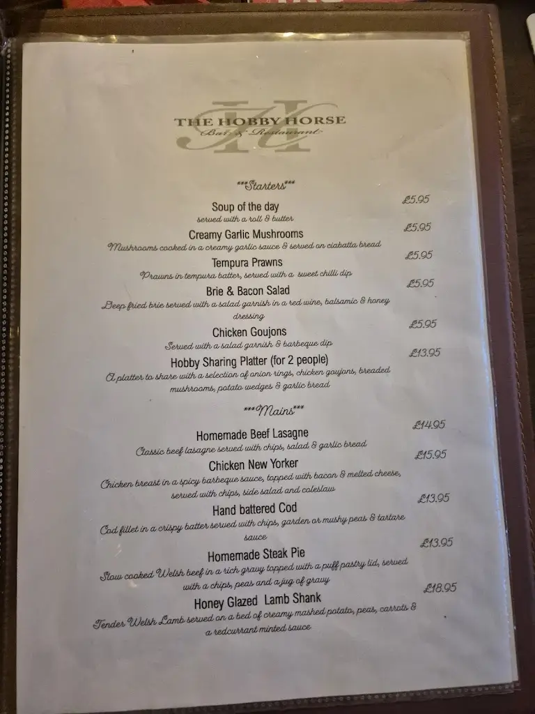 Menu_The Hobby Horse_Blaenau Gwent_image_1