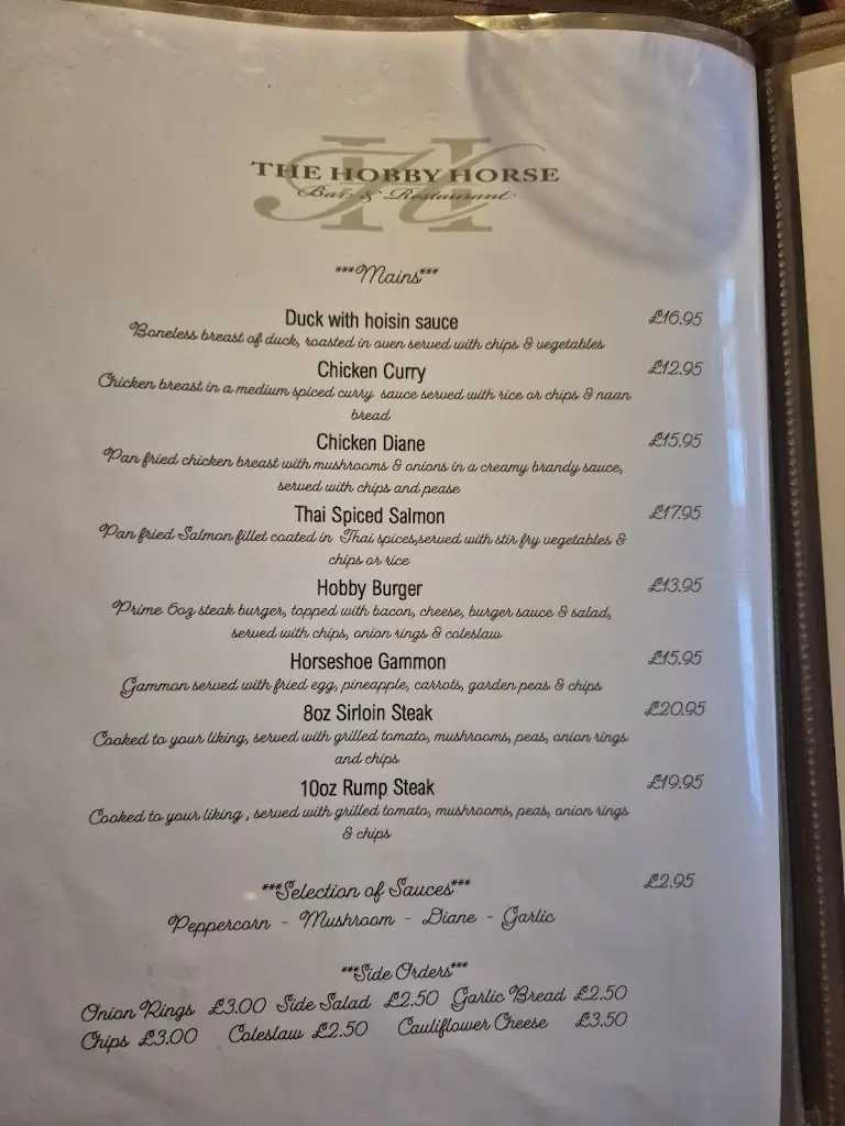 Menu_The Hobby Horse_Blaenau Gwent_image_2