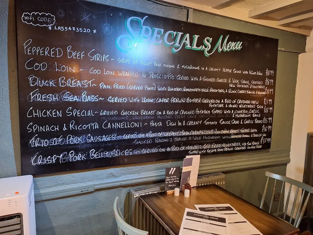 Menu_The Liverpool Arms Hotel_Beaumaris_imagen_4