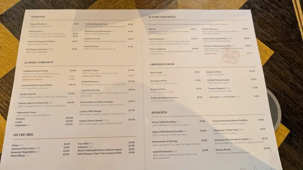 Menu_Coach at The Bull Beaumaris_Beaumaris_image_1