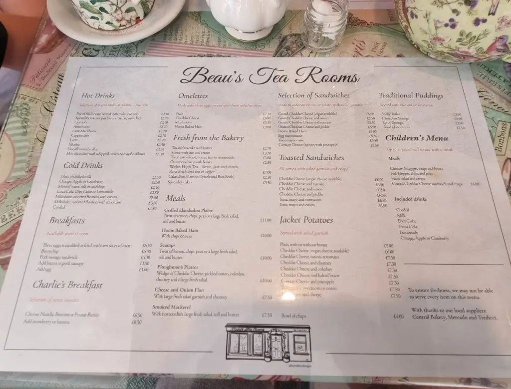 Menu_Beau's Tea Rooms_Beaumaris_image_3