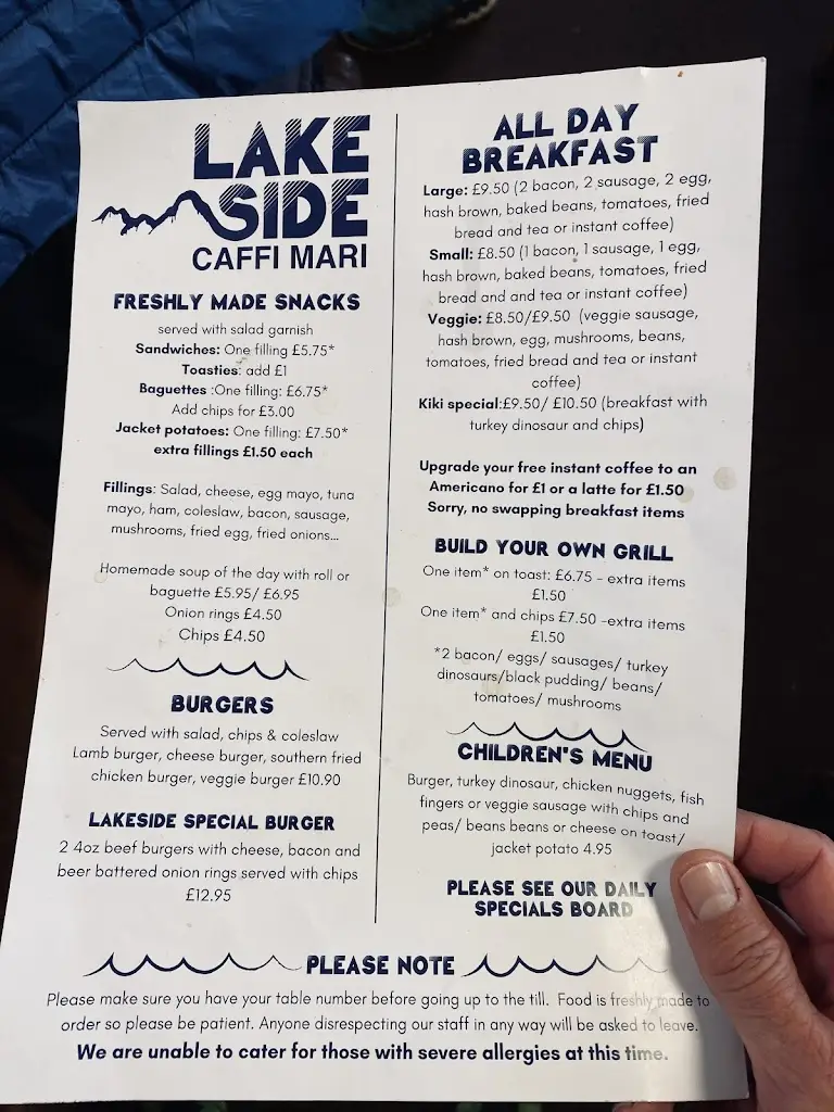 Menu_Lakeside Cafe_Blaenau-Ffestiniog_image_1