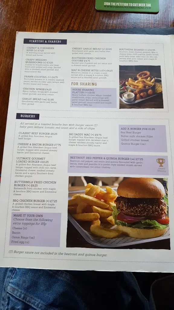 Menu_The George & Dragon_Abergele_image_1