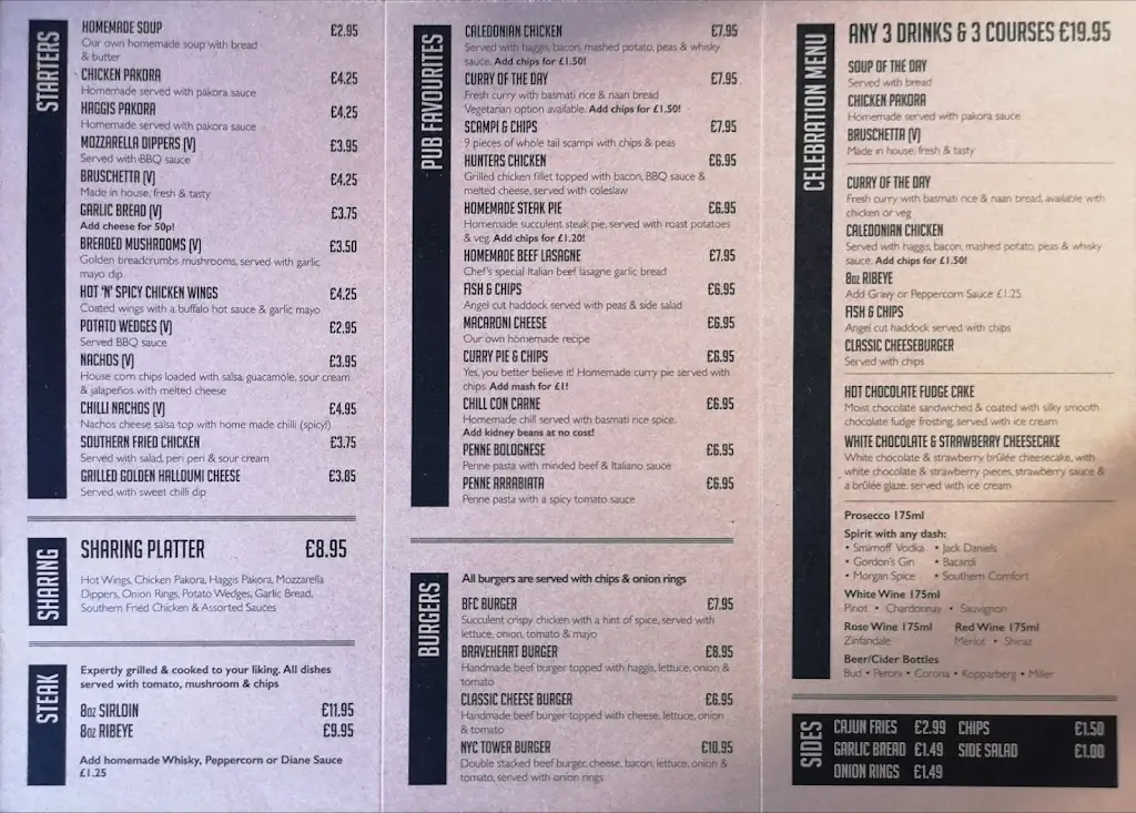 Menu_Red Fox Inn_Bishopton_image_1
