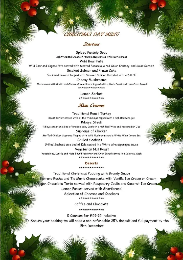 Menu_Pen-y-Bont Inn_Abergele_image_1