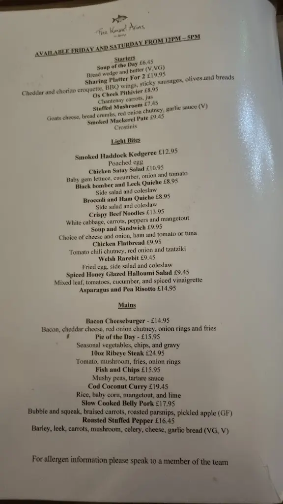 Menu_The Kinmel Arms_Abergele_image_4