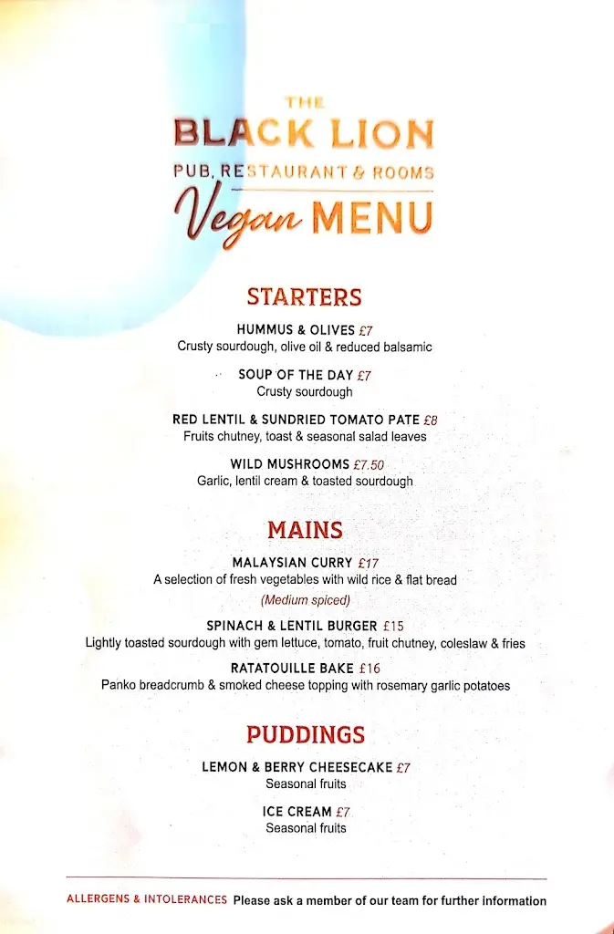 Menu_Black Lion_Abergele_imagen_2