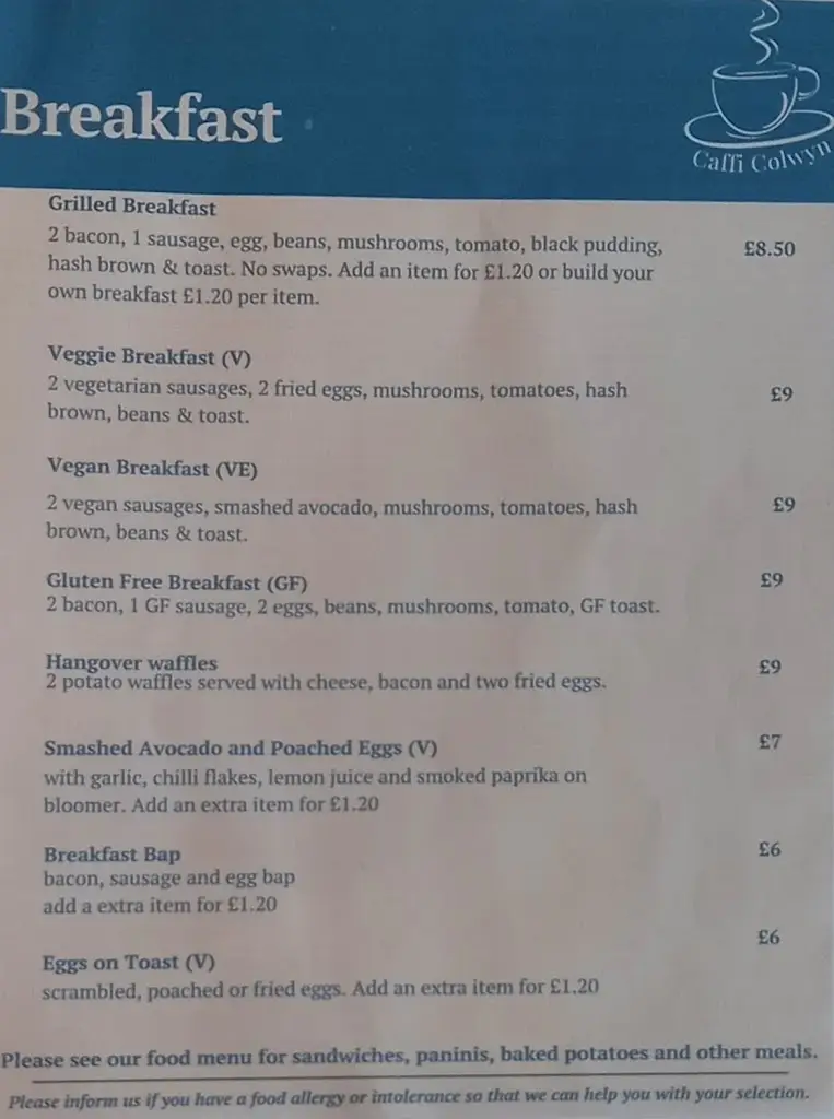 Menu_Caffi Colwyn_Abergele_image_3
